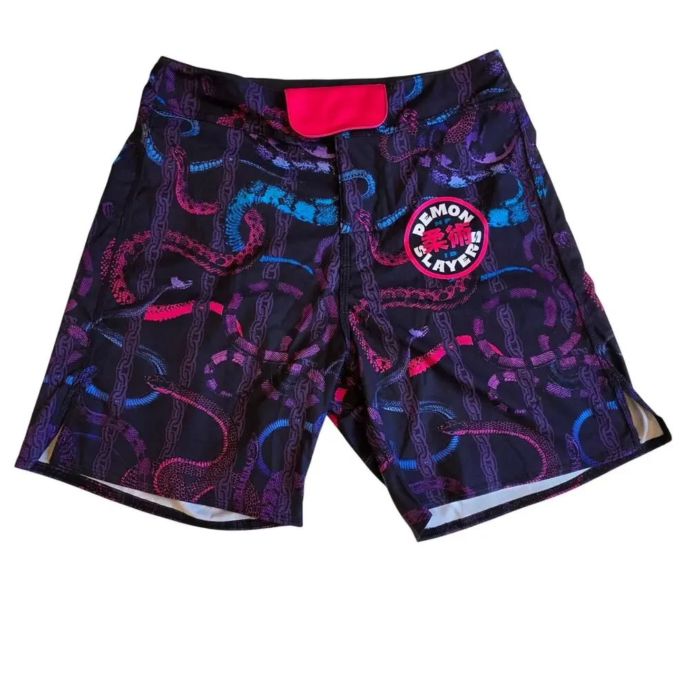 Demon Slayers Jiu Jitsu Snake Chain‎ Board Shorts NFID 28
